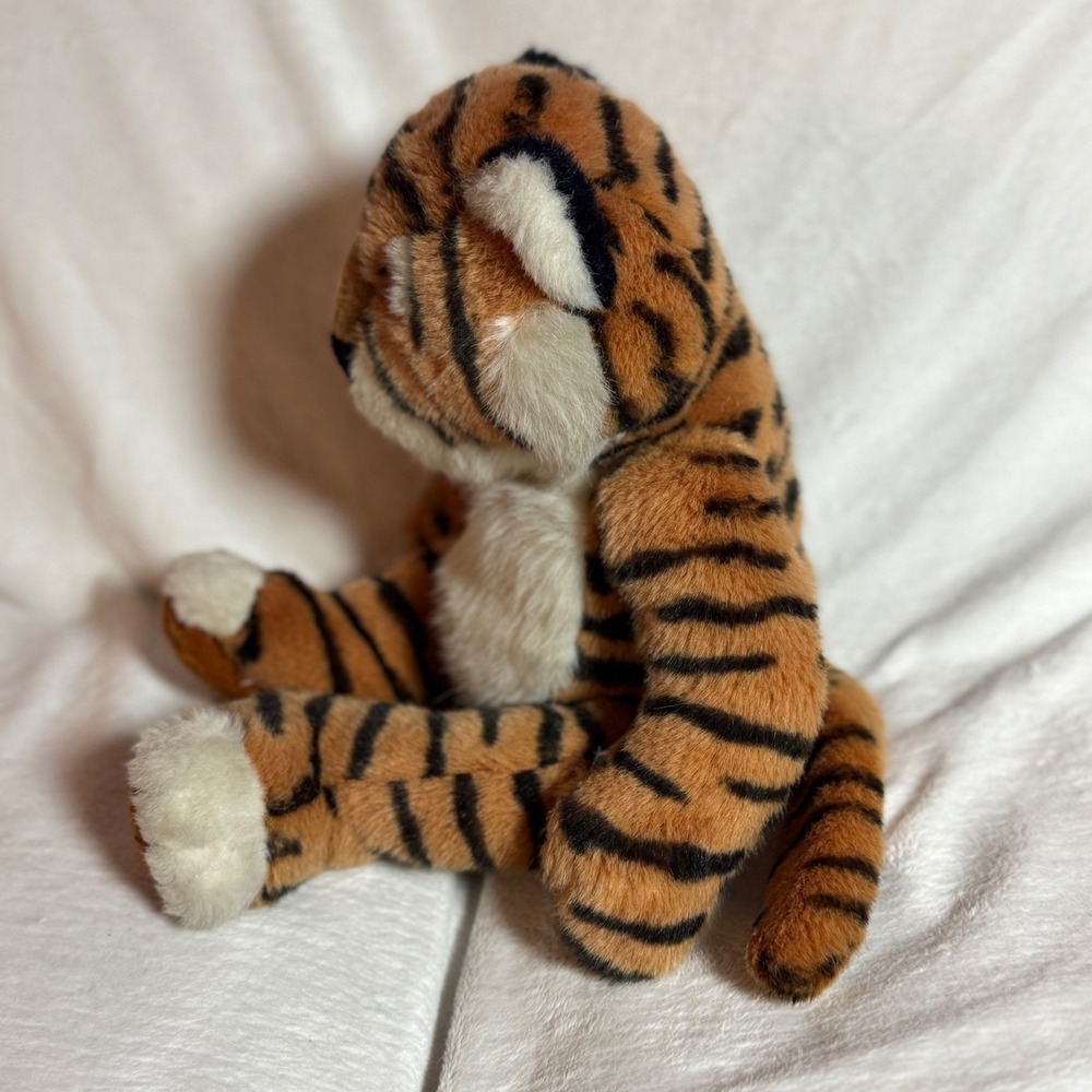 VINTAGE 1990s Tickles The Bengal Tiger Russ Berrie 16" Weighted Stuffed Animal - Picture 2 of 4